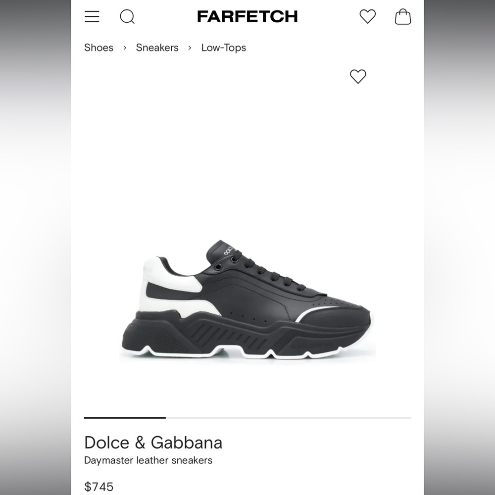 Dolce & Gabbana Monochrome Men's Sneakers US10/EU43